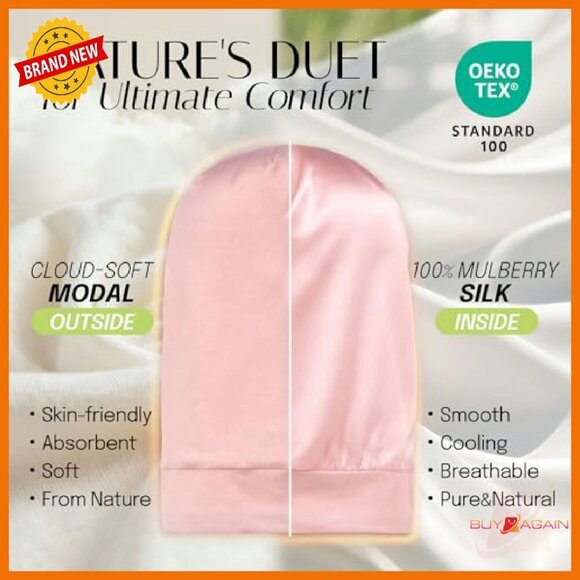 Extra Large Silk Bonnet for Sleeping, Adjustable Hair Protection Cap main image 6